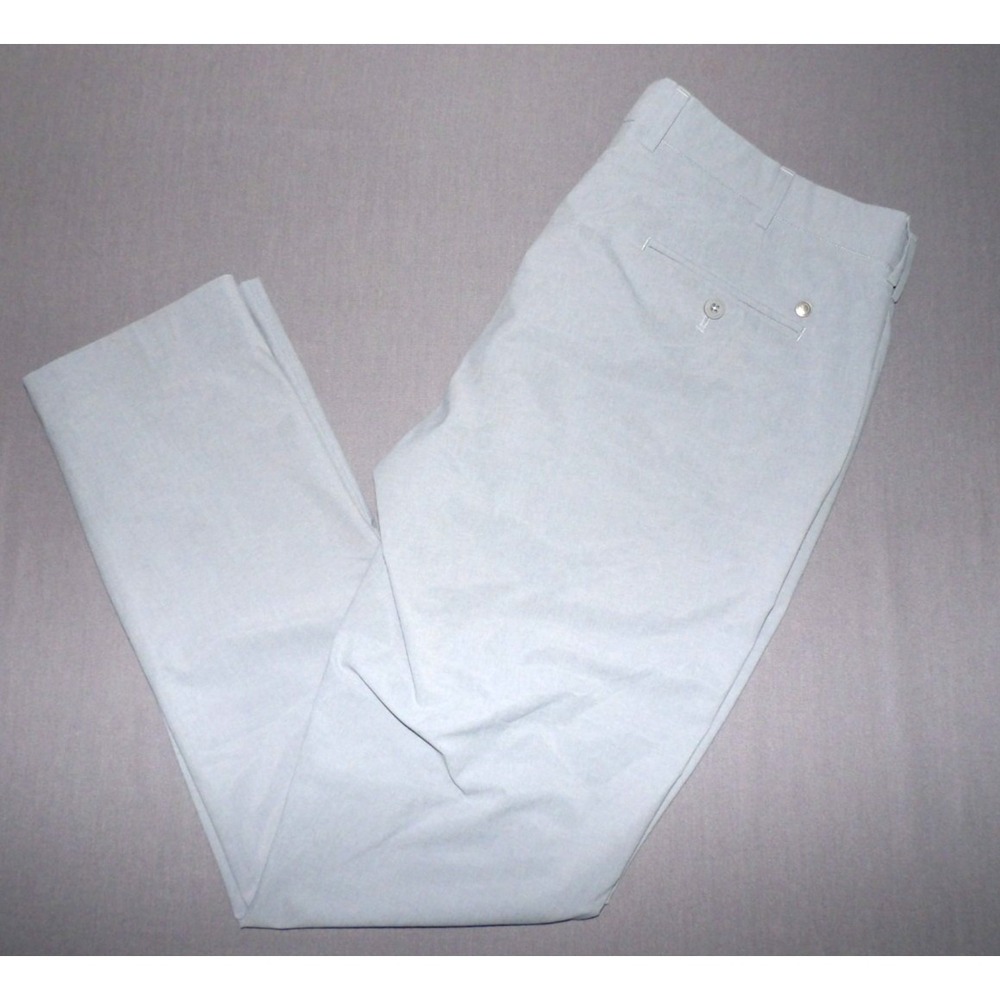 Peter Millar Gray SURGE Tailored Fit Crown Crafted Chino Pants Men's 36 X 32